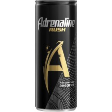 Напиток энергетический ADRENALINE Rush Энергия тонизирующий газированный, 0.25л в магазинах Лента