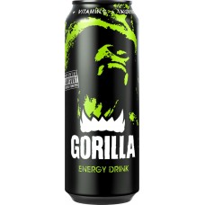 Напиток энергетический GORILLA тонизирующий без консервантов газированный, 0.45л в магазинах Лента
