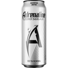 Напиток энергетический ADRENALINE Rush Zero Silver тонизирующий газированный, 0.449л в магазинах Лента