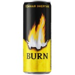 Напиток энергетический BURN Темная энергия сильногазированный, 0.25л
