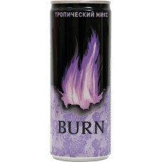 Напиток энергетический BURN Тропический микс сильногазированный, 0.25л в магазинах Лента