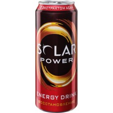 Напиток энергетический SOLAR Power Recovery газированный, 0.43л в магазинах Лента