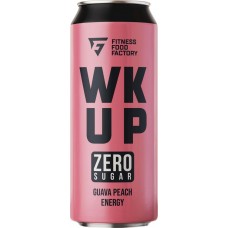 Напиток энергетический WK UP Fitness Food Factory Гуава, персик тонизирующий газированный, 0.45л в магазинах Лента