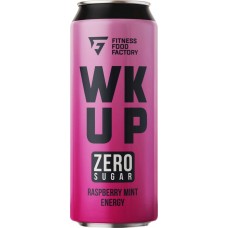 Напиток энергетический WK UP Fitness Food Factory Малина, мята тонизирующий газированный, 0.45л в магазинах Лента