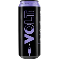 Напиток энергетический VOLT ENERGY Голубика, гранат газированный, 0.45л в магазинах Лента