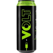 Напиток энергетический VOLT ENERGY Манго, лайм газированный, 0.45л в магазинах Лента