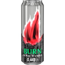 Напиток энергетический BURN Арбуз без сахара сильногазированный, 0.449л в магазинах Лента