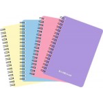 Тетрадь общая ERICH KRAUSE Pastel А6 80 листов в клетку с пластиковой обложкой, на спирали Арт. 50161