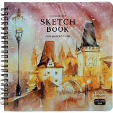 Скетчбук для акварели GREENWICH LINE Winter town 20 листов, Арт. SkBWw_37690 в магазинах Лента