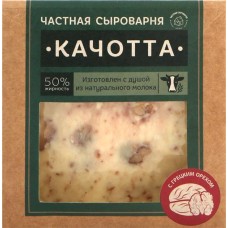 Сыр ЧАСТНАЯ СЫРОВАРНЯ Качотта с грецким орехом 50%, без змж, 260г в магазинах Лента
