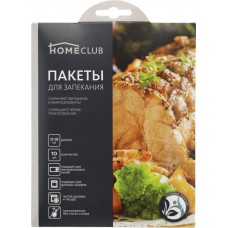 Пакеты для запекания HOMECLUB с клипсами, 35х38см, 10шт в магазинах Лента