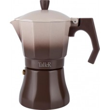 Кофеварка гейзерная TALLER Essentia, алюминий, индукция, 300мл, Арт. TR-99323 в магазинах Лента