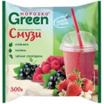 Смесь для смузи МОРОЗКО Green клубника, малина и черная смородина, 300г Смесь для смузи МОРОЗКО Green клубника, малина и черная смородина, 300г