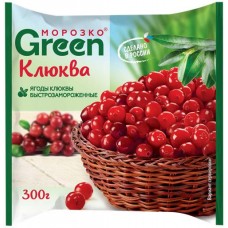 Клюква замороженная МОРОЗКО GREEN, 300г в магазинах Лента