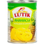Ананасы LUTIK ломтики в сиропе, 560г Ананасы LUTIK ломтики в сиропе, 560г