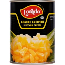 Ананасы ЛОРАДО кусочки в легком сиропе, 580г в магазинах Лента Ананасы ЛОРАДО кусочки в легком сиропе, 580г в магазинах Лента