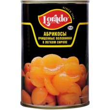 Абрикосы ЛОРАДО половинки в легком сиропе, очищенные, 425г в магазинах Лента