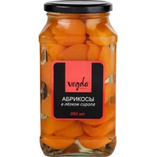 Абрикосы VEGDA в легком сиропе, 880мл в магазинах Лента