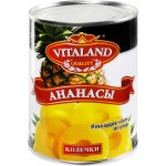 Ананасы VITALAND колечки, 580мл Ананасы VITALAND колечки, 580мл