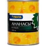 Ананасы ЛЕНТА кольца в сиропе, 580мл Ананасы ЛЕНТА кольца в сиропе, 580мл