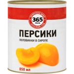 Персики 365 ДНЕЙ половинки в сиропе, 850мл