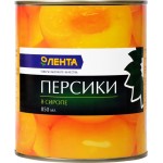 Персики ЛЕНТА половинки в сиропе, 850мл