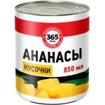 Ананасы 365 ДНЕЙ кусочки в сиропе, 850мл Ананасы 365 ДНЕЙ кусочки в сиропе, 850мл