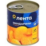 Мандарины ЛЕНТА кусочки в сиропе, 314мл