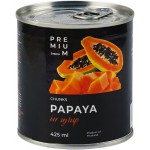 Папайя ЛЕНТА PREMIUM кусочки в сиропе, 425мл