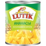 Ананас LUTIK кусочки в сиропе, 850мл Ананас LUTIK кусочки в сиропе, 850мл