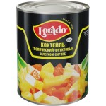 Коктейль фруктовый ЛОРАДО Тропический, в легком сиропе, 850г