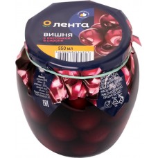 Вишня стерилизованная ЛЕНТА в нежном сиропе, с косточкой, 550мл в магазинах Лента