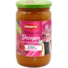 Десерт фруктово-ягодный ПИКАНТА из яблок с малиной, 370г в магазинах Лента