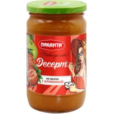 Десерт фруктово-ягодный ПИКАНТА из яблок с клубникой, 370г в магазинах Лента