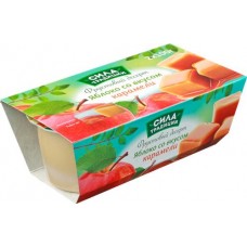 Десерт фруктовый СИЛА ТРАДИЦИИ Яблоко со вкусом карамели, 2х100г в магазинах Лента