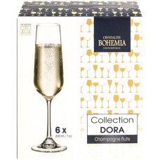 Набор бокалов для шампанского CRYSTALITE BOHEMIA Дора 200мл Арт. 1SF73/200, 6шт в магазинах Лента