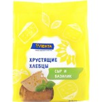 Хлебцы хрустящие ЛЕНТА Сырные с базиликом и оливковым маслом, 230г Хлебцы хрустящие ЛЕНТА Сырные с базиликом и оливковым маслом, 230г