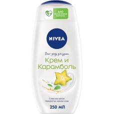 Гель-уход для душа NIVEA Крем и карамболь увлажняющий, 250мл в магазинах Лента