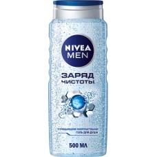 Гель для душа мужской NIVEA Заряд чистоты, 500мл в магазинах Лента