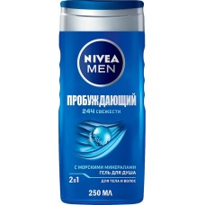 Гель для душа мужской NIVEA Пробуждающий, 250мл в магазинах Лента