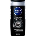 Гель для душа мужской NIVEA Сила угля, 250мл