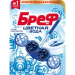 Блок для унитаза БРЕФ Color Aktiv с хлор-компонентом, 50г