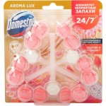 Блок для унитаза DOMESTOS Power 5 trio Экзотический букет, 150г