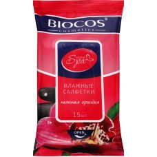 Салфетки влажные BIOCOS SPA Aroma Нежная орхидея, 15шт в магазинах Лента