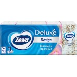 Платочки носовые ZEWA Deluxe Family 3-слоя, 10шт