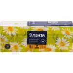 Платочки бумажные ЛЕНТА 3 слоя с ароматом ромашки, 1уп