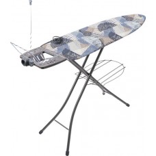 Доска гладильная HOMECLUB 122x40см, модель Эл,перворированный лист, бязь в магазинах Лента