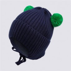 Шапка для мальчика LITTLE TIMES р. 44–48, темно-синяя, Арт. LT-D-B01 в магазинах Лента