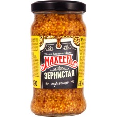 Горчица МАХЕЕВЪ Зернистая, 190г в магазинах Лента