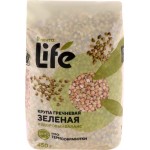 Крупа гречневая ЛЕНТА LIFE зеленая, 450г